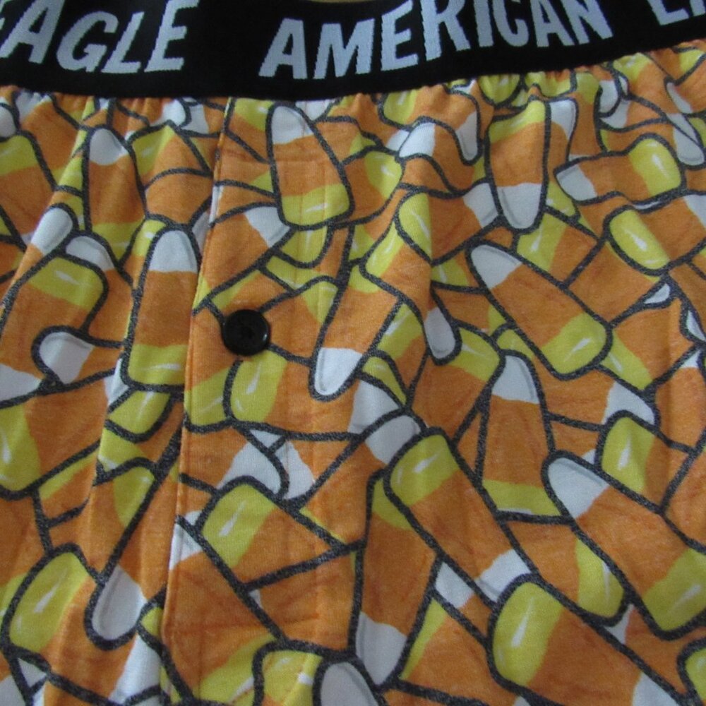 AMERICAN EAGLE ULTRA SOFT BOXERS LARGE 35"-38" WAIST MENS 4" INSEAM CANDY CORN - Picture 3 of 3